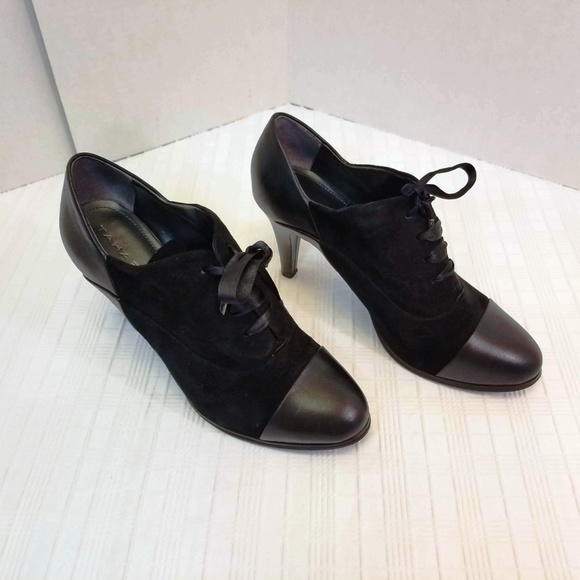 NWOB Tahari Travis Leather/Suede Ankle Boots 7.5M - Picture 2 of 8